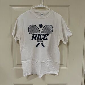 RICE Tennis White T-Shirt